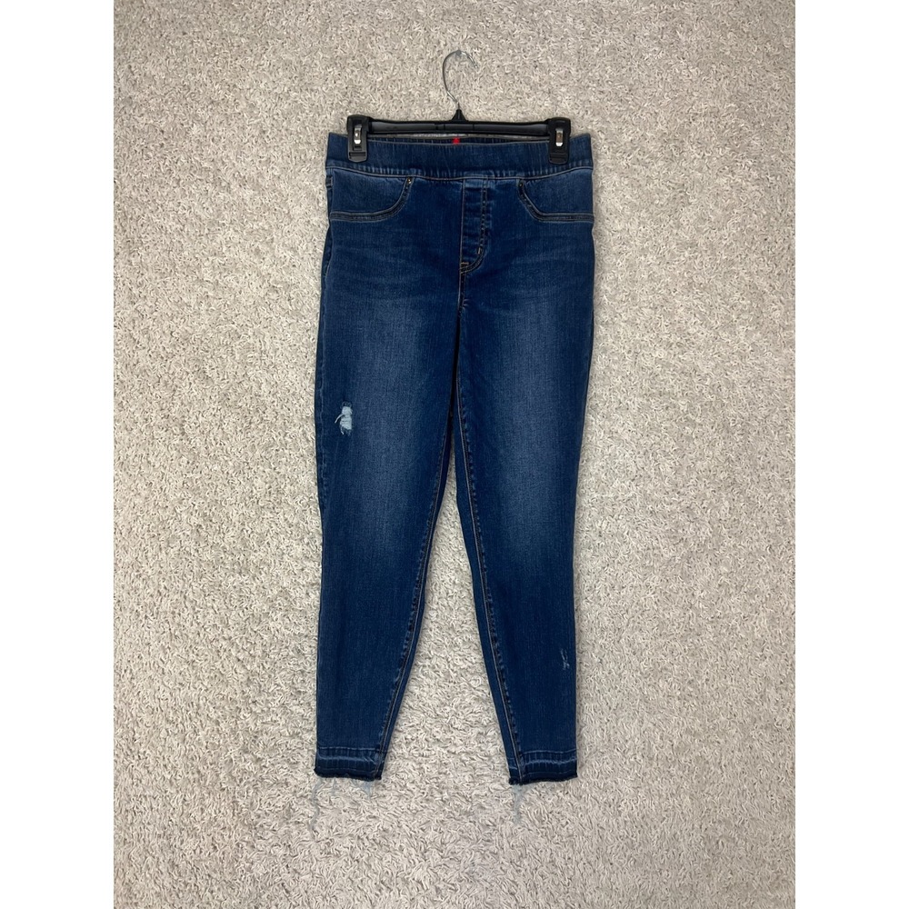 Spanx Pull On Skinny Denim Jeans Womens Medium Stretch Comfort Casual